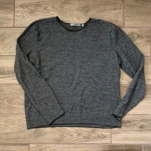 Vince XL Wool Linen Blend Striped Sweater